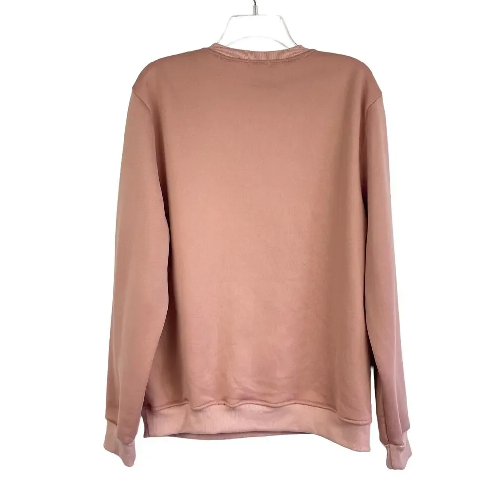 Patagonia Sweatshirt Women's Large Pink Uprisal Crew Neck Pullover Logo Outdoors
